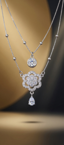 The Azure Floral Harmony Locket